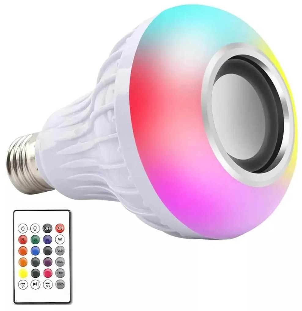 LED RGB színes izzó Bluetooth hangszóróval