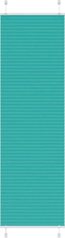 vidaXL pliszírozott redőny Benzinzöld 60x200 cm szövetszélesség