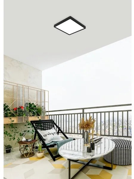 Eglo 900281 - ARGOLIS LED fürdőszobai mennyezeti lámpa 20,5W IP44 fekete