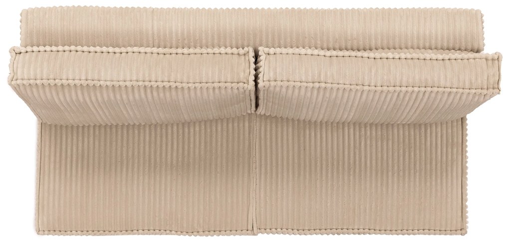 Solvero kanapé ágyfunkcióval - világos bézs plüss Tilia 01