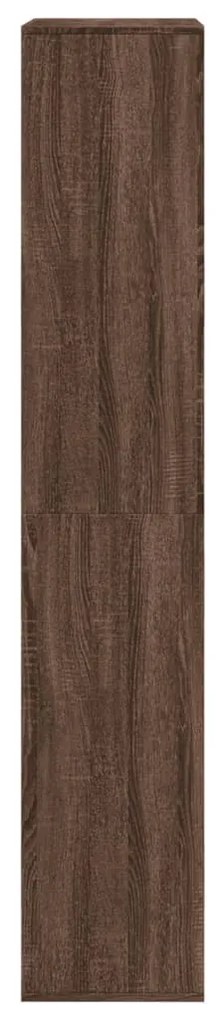 barna tölgy színű szerelt fa térelválasztó 100 x 33 x 175 cm