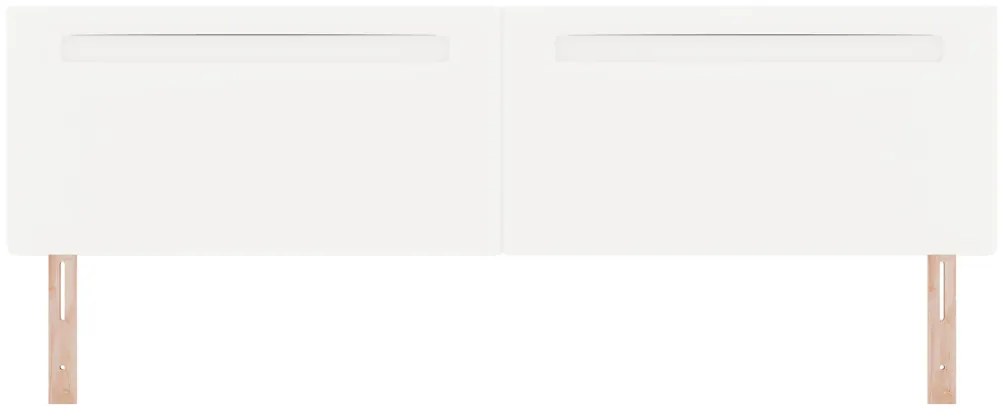 Fejtámla LED -es lámpákkal Falra szerelhető Fehér 200 cm PVC