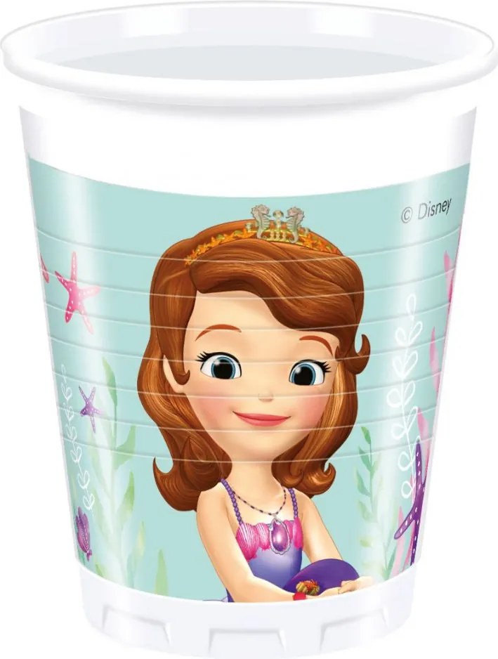 Disney Szófia Pearl of the Sea műanyag pohár 8 db-os 200 ml