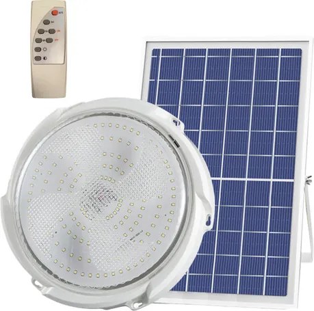 Napelemes Mennyezeti Lámpa Különálló Napelem Panellel - Kerek, 100W 200W 300W Választható