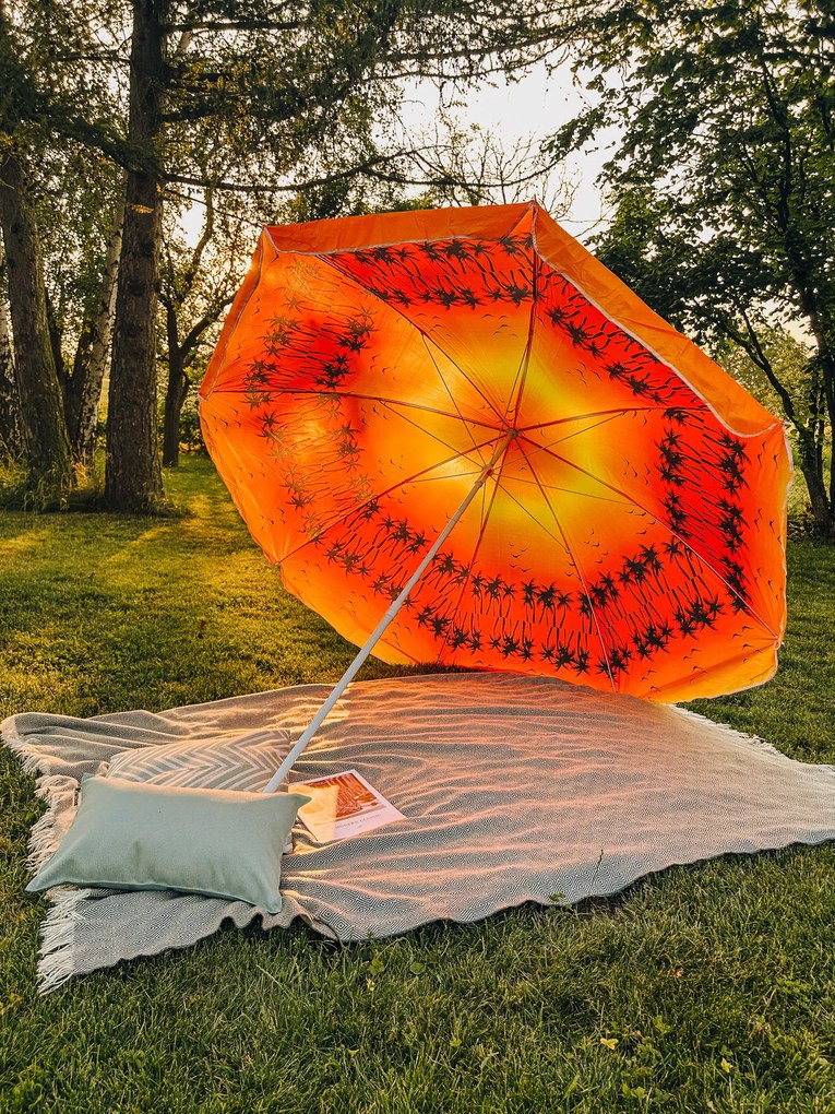 Narancsvörös napernyő GLEAM 180 cm