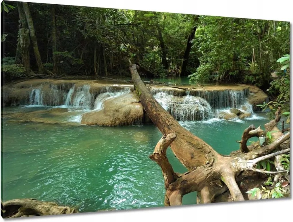 Festmények 120x80 Thaiföldi vízesés