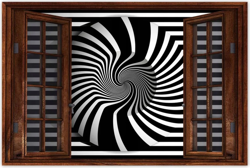 Poszterek 60x40 Absztrakt fekete-fehér