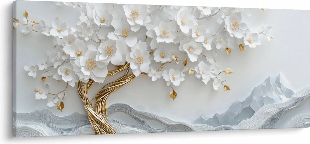 Kép – 3D elegáns életfa (120x50 cm)
