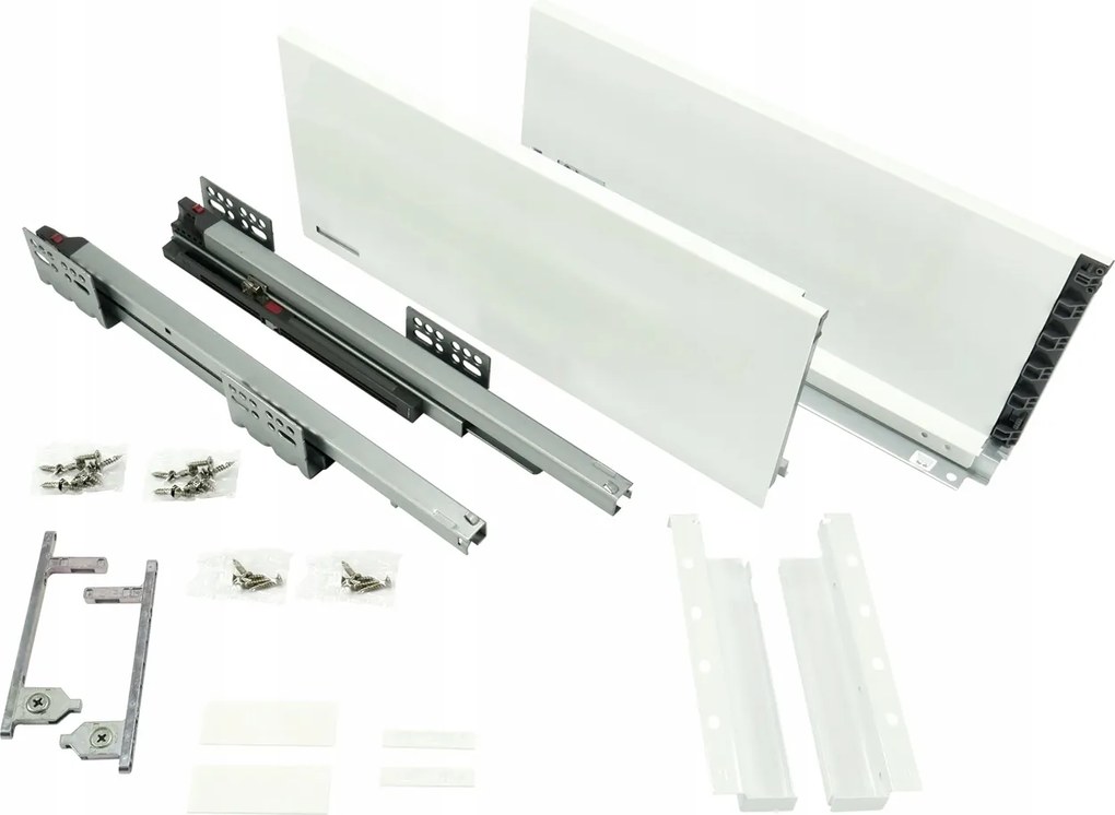 Fiók Fehér, Vékony Oldalú Futura 55 CM H172 Magas 40KG 80 Ezer Ciklus