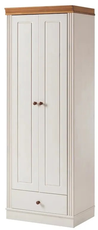 Fehér borovi fenyő ruhásszekrény 65x180 cm Anita – Støraa