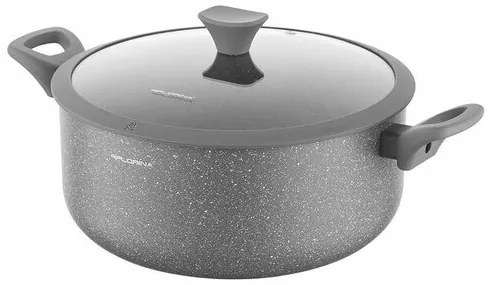 Florina Alumínium pot with lid by Mateusz Gessler,28 cm, 6,9 l