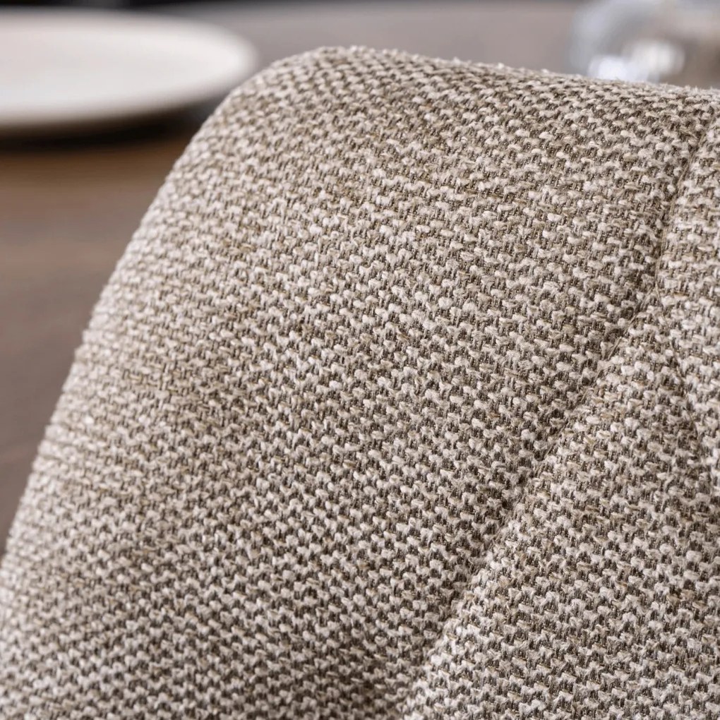 Sötét Bézs Szövet Étkezőszék. CORK 2