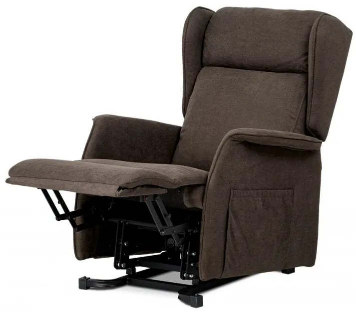 Fotoliu Pentru Tv Și Relaxare Cu Control Electric Textil Maro Tv-1190