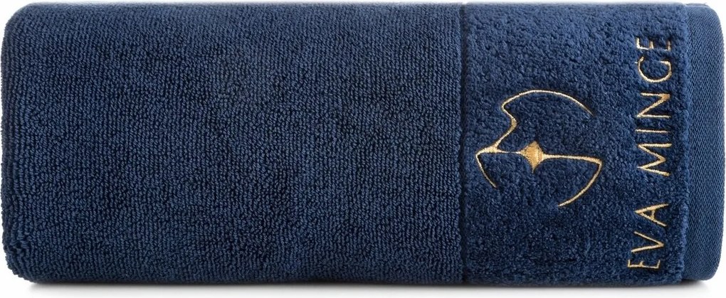 Törölköző 70x140 Gaia by Eva Minge sötétkék Premium 550gr