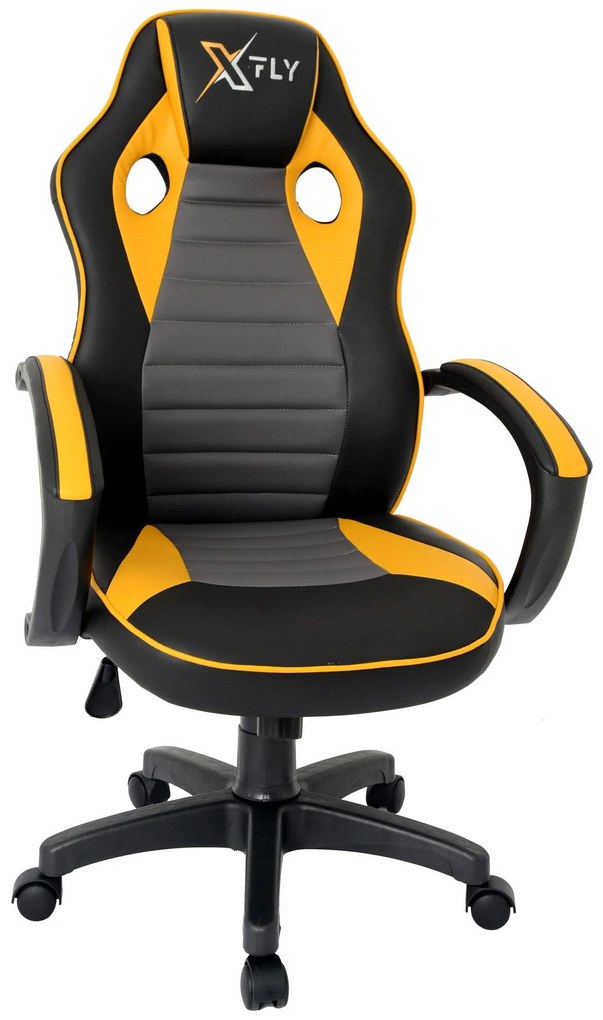 Irodai gamer szék Vamivo 5 (sárga + fekete) . 1093830