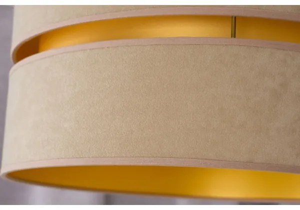 Duolla - Csillár zsinóron DUO 1xE27/15W/230V átm. 40 cm bézs