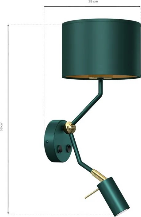 Fali Lámpa Zöld VERDE MILAGRO MLP7873
