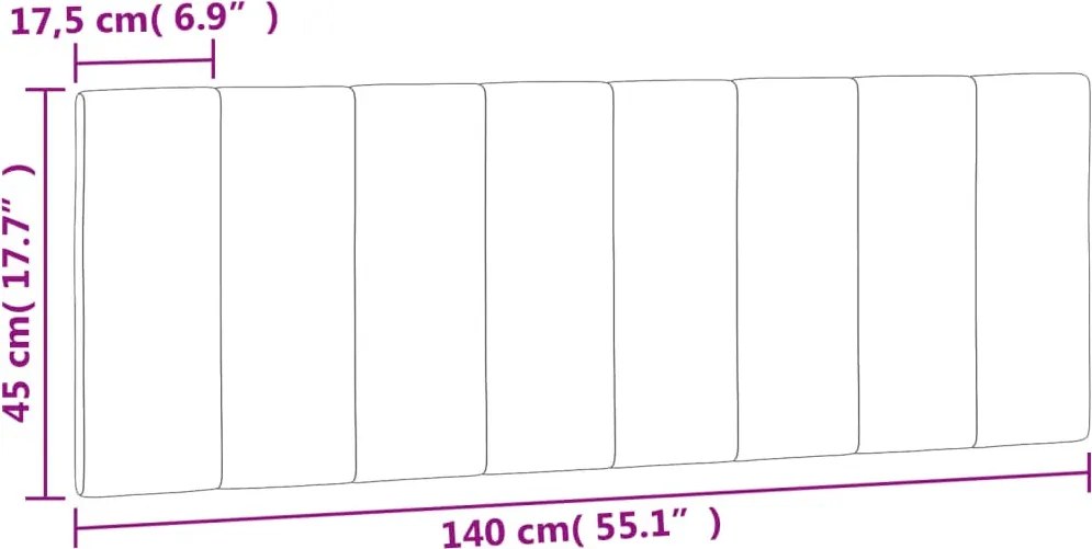 sötétzöld bársony fejtámla párna Hanko 140 cm