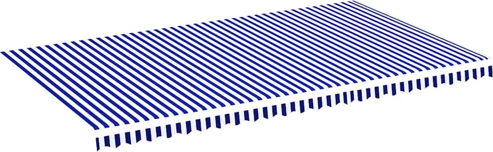 vidaXL kék és fehér csere napellenző ponyva 6 x 3,5 m