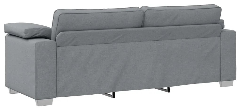 vidaXL Kanapé Szett 2 pcs Világosszürke 219 x 77 x 82 cm szövet