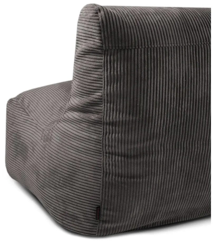 Világosszürke kordbársony babzsákfotel Sofa Seat Lounge – SLOWDOWN