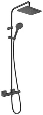 Hansgrohe Vernis Shape zuhanyrendszer termosztatikus csapteleppel fekete matt 26286670
