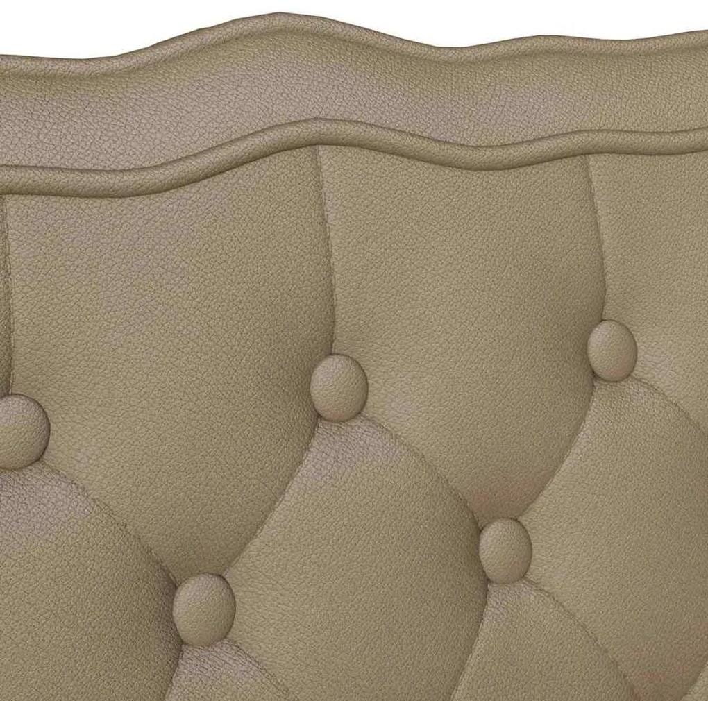 vidaXL Chesterfield Pad Cappuccino 119.5 x 64.5 x 75 cm Műbőr