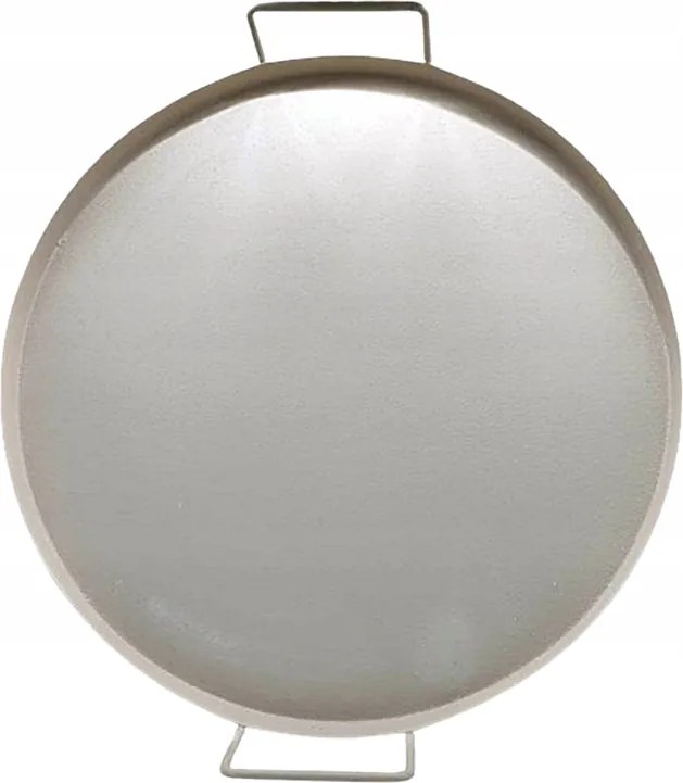 66. Fém tálca fogantyúval és kerek Ø 35 cm bézs