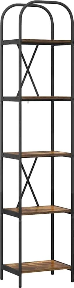 vidaXL Könyvespolc Füstölt tölgy 40 x 30 x 183 cm Faanyag
