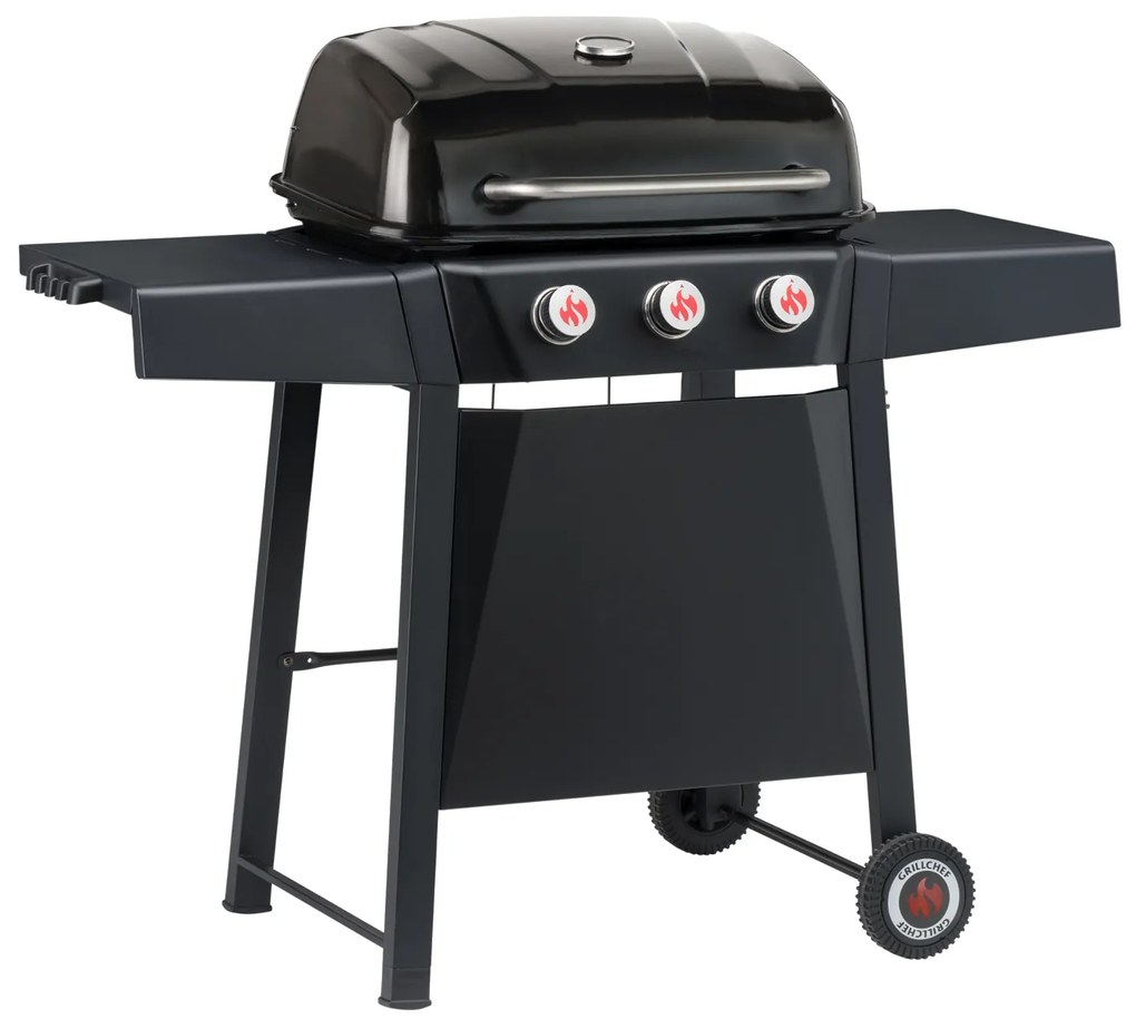 GRILLCHEF MIDAS 3.0 GÁZGRILLKOCSI 3 ÉGŐS, HŐMÉRŐVEL