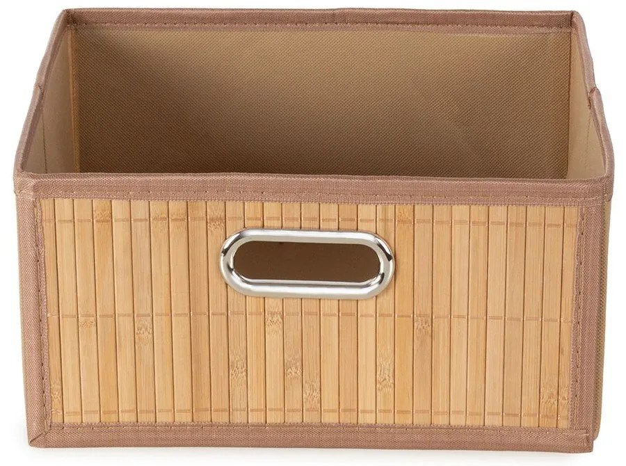 Natúr színű bambusz tárolódoboz 31x31x15 cm – Compactor