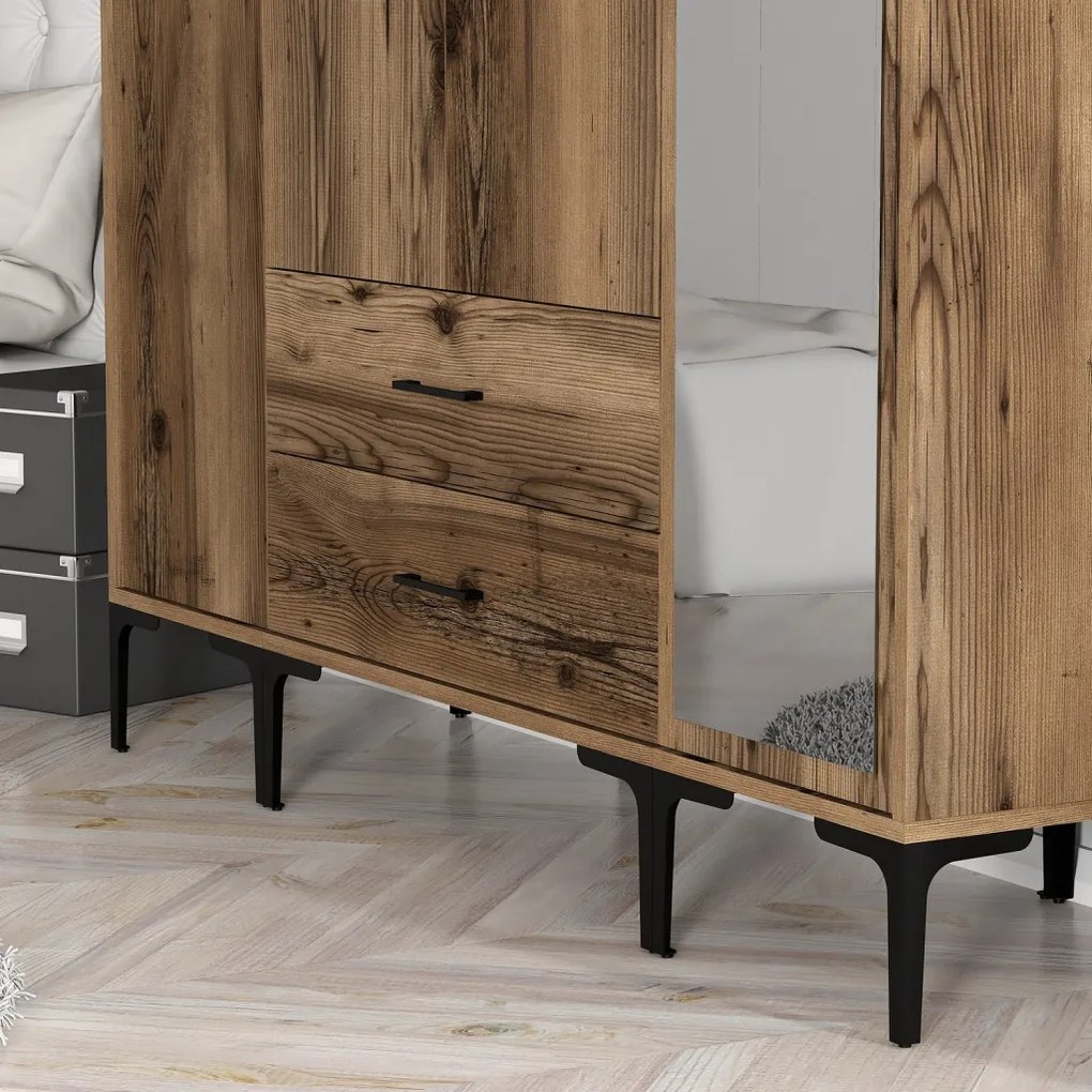 Kumsal gardróbszekrény, dió, 160 cm – TR845HCT5497