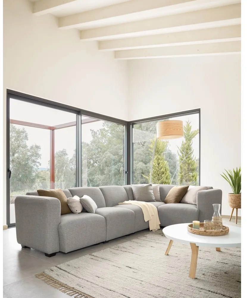 Solid fehér dohányzóasztal, ⌀ 90 cm - Kave Home