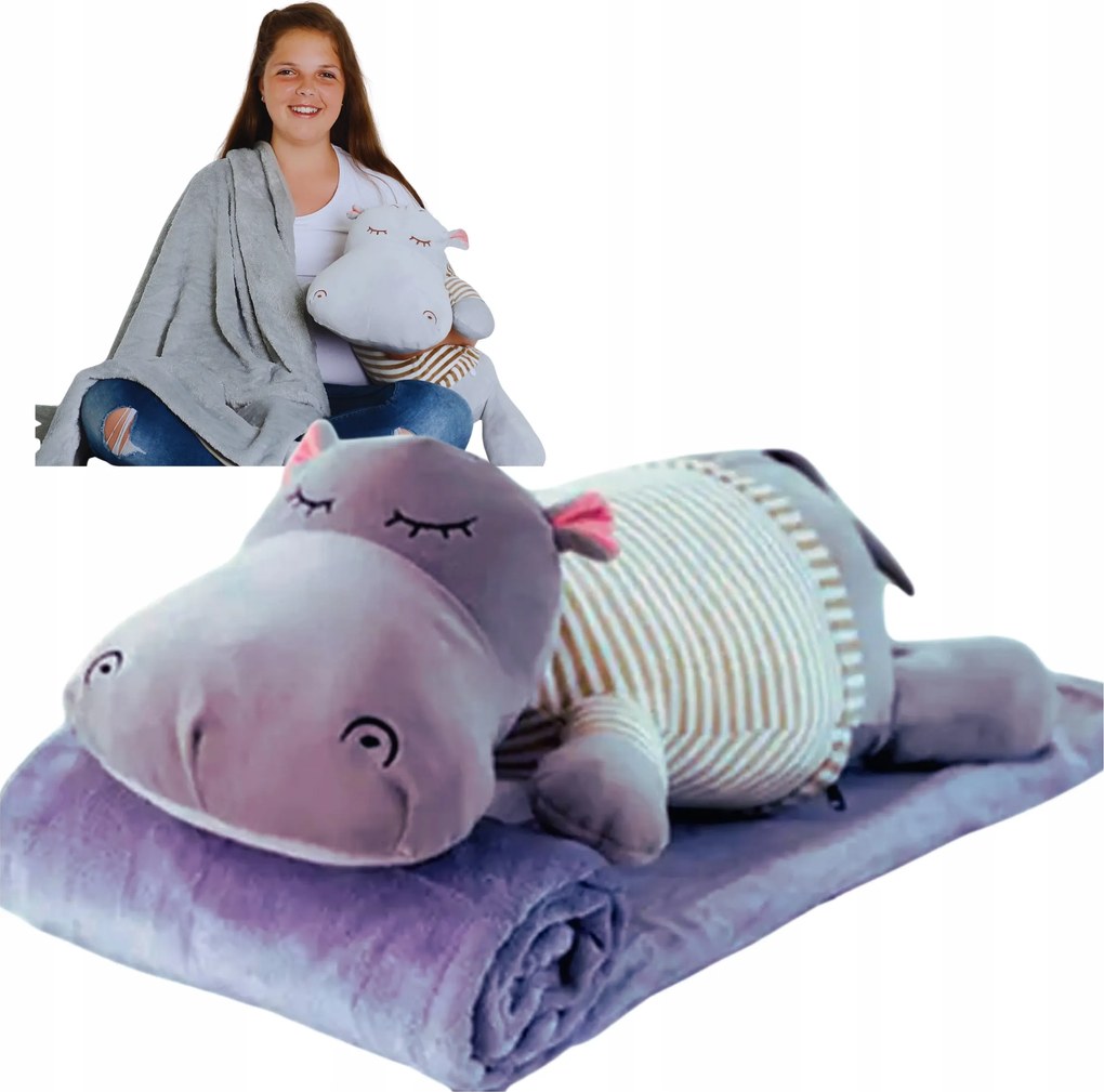 Karácsonyi Ajándék Szett Takaró Párna 2IN1 Karácsonyi Mikulás Születésnap