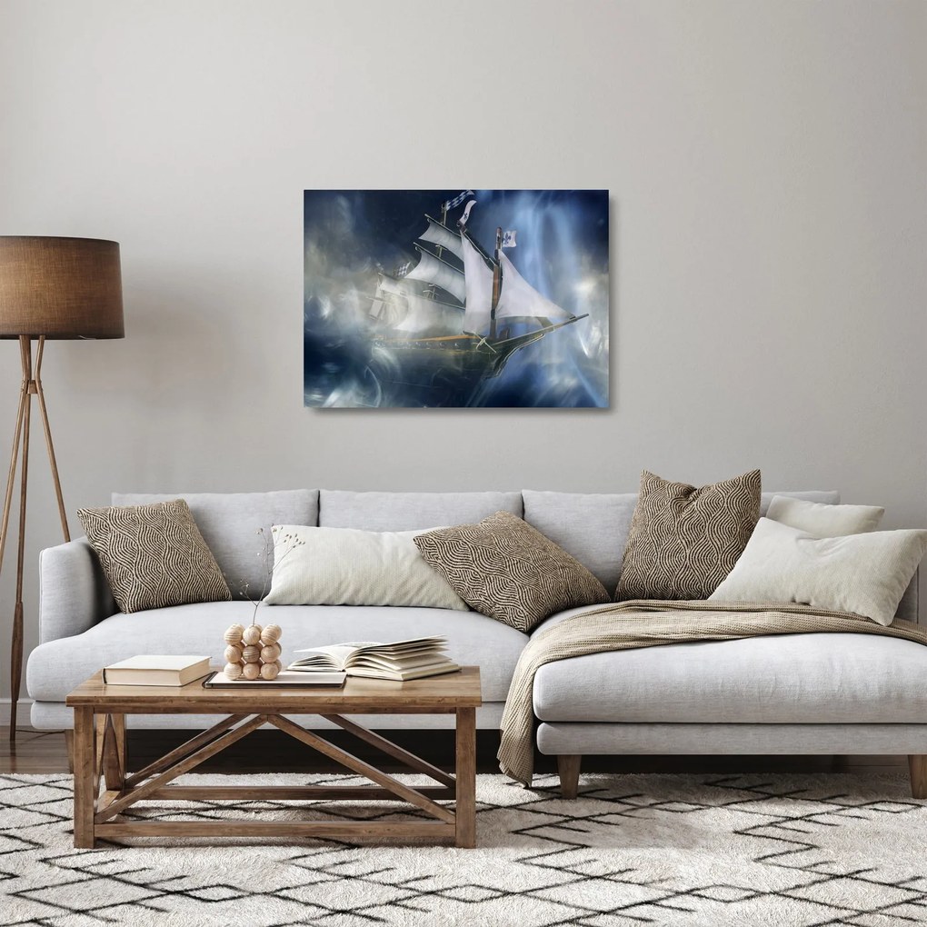 Kép - Szellemhajó (üvegen) (70x50 cm)