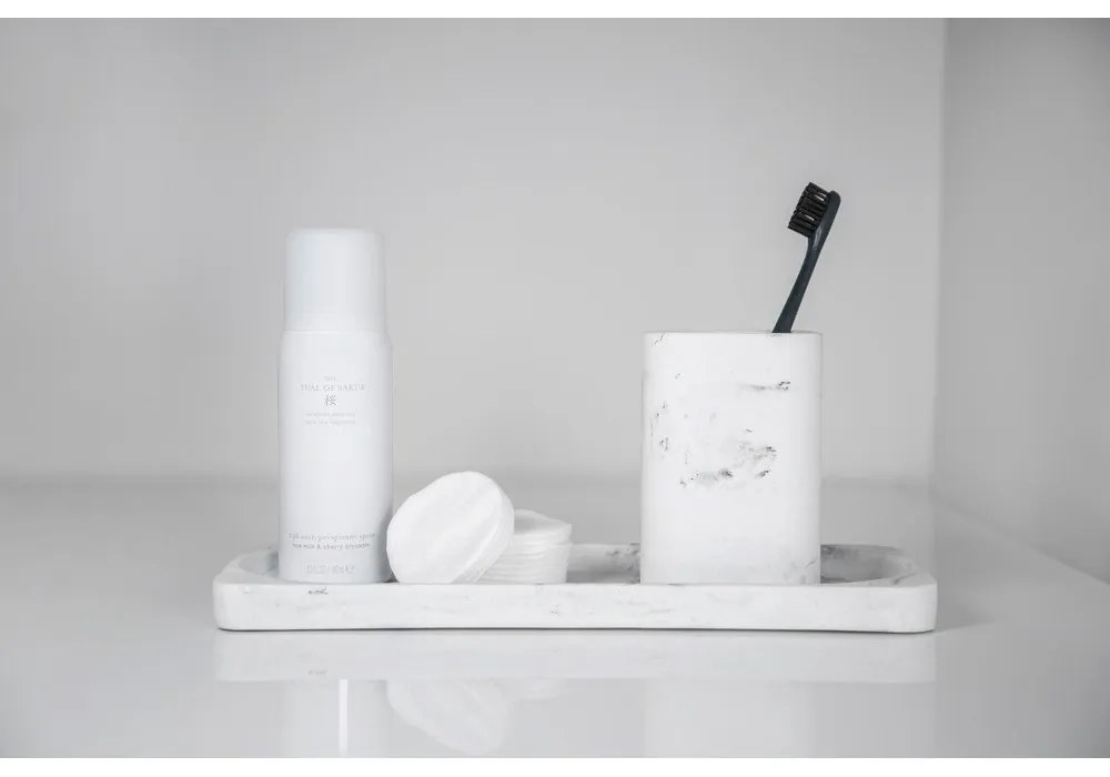 Desio szürke-fehér fürdőszobai tálca - Wenko