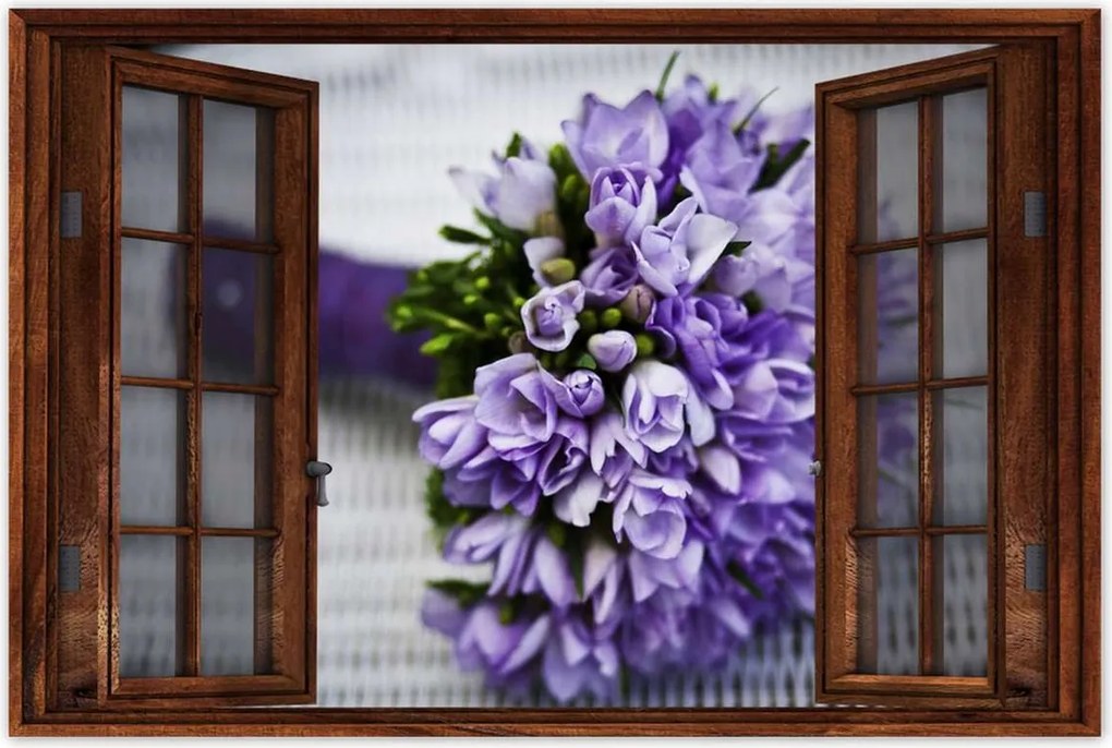 Poszterek 90x60 Lila csokor