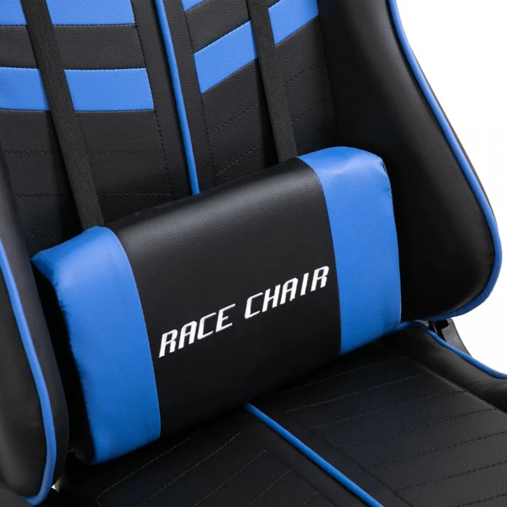 kék műbőr gamer szék