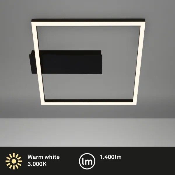 Briloner - LED mennyezeti lámpatest FRAME LED/14W/230V 3000K 30x32 cm fekete