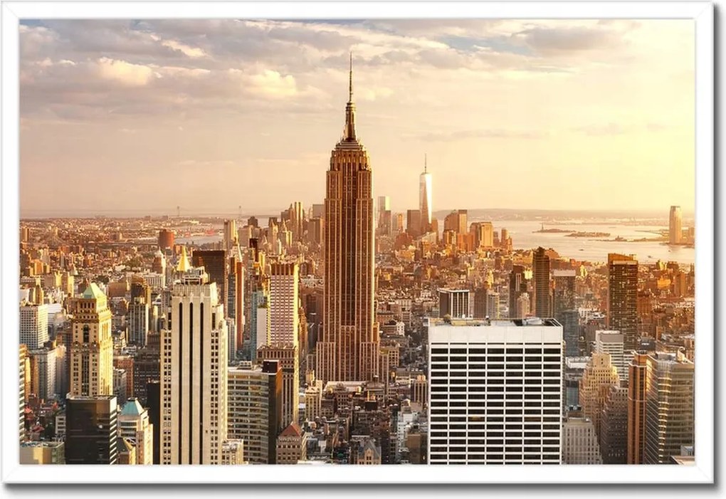 Poszterek keretben 60x40 New York felülnézet
