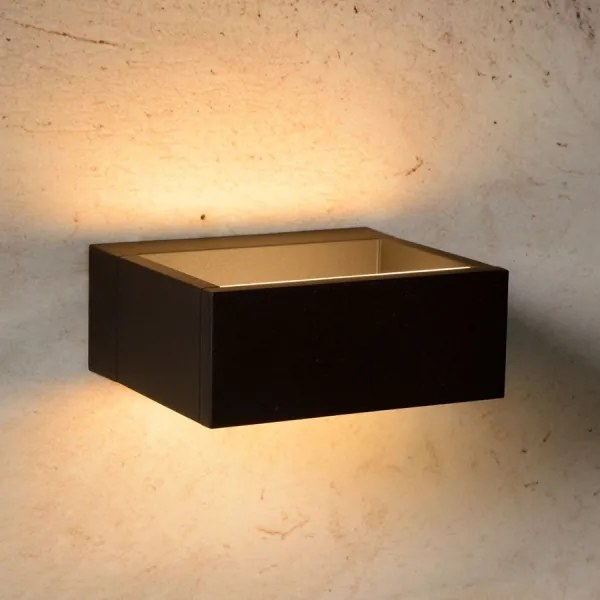 Lucide 28857/06/30 - LED kültéri fali lámpa GOA LED/6W/230V fekete IP54