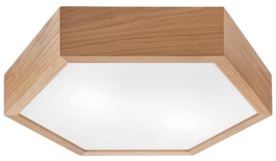 Mennyezeti lámpa OAK HEX 2xE27/60W/230V á. 43 cm tölgy