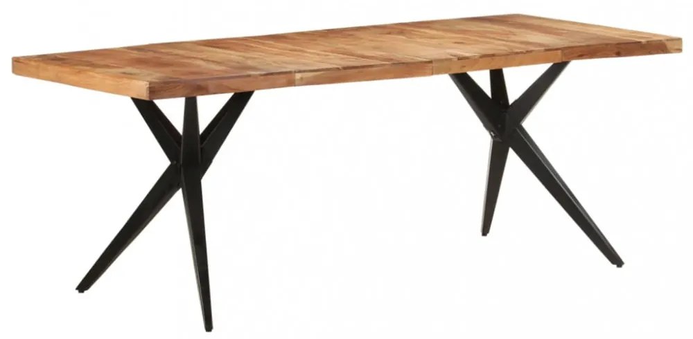 tömör akácfa étkezőasztal 200 x 90 x 76 cm