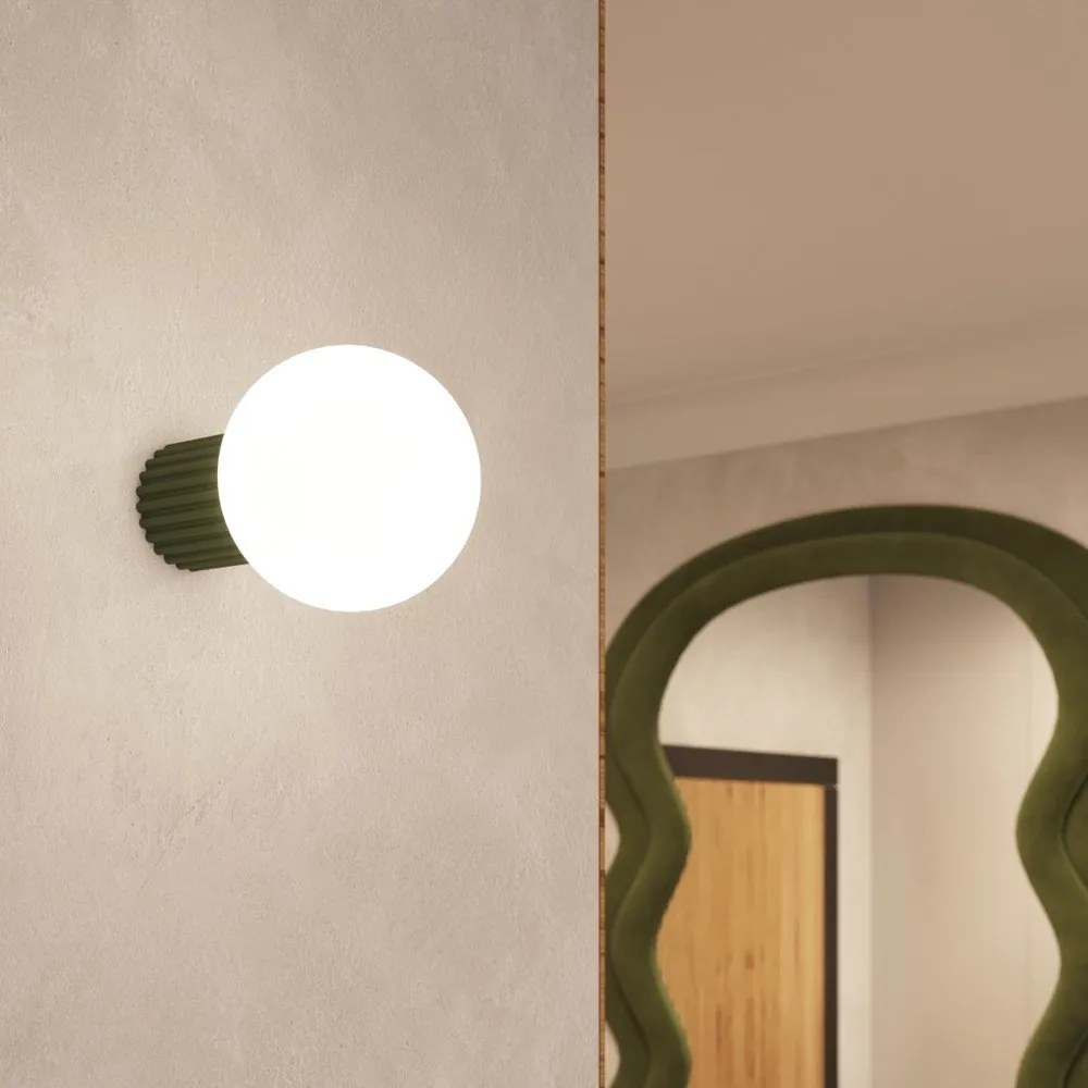 Zöld fali lámpa ø 12 cm Orbital – Sollux