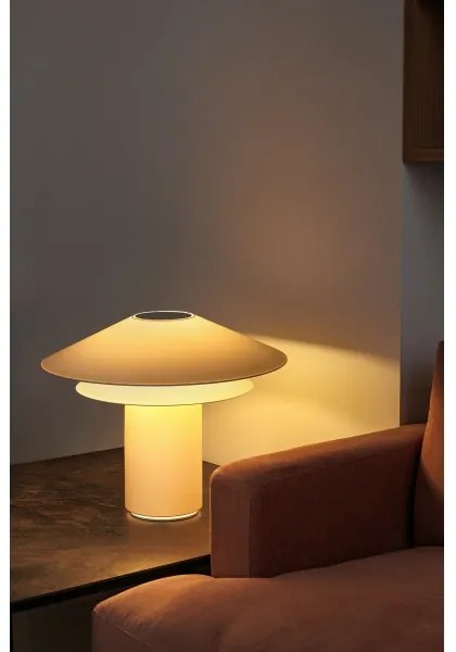 FARO 20069 - Asztali lámpa SHAN 1xE27/15W/230V pergamenpapír krémes