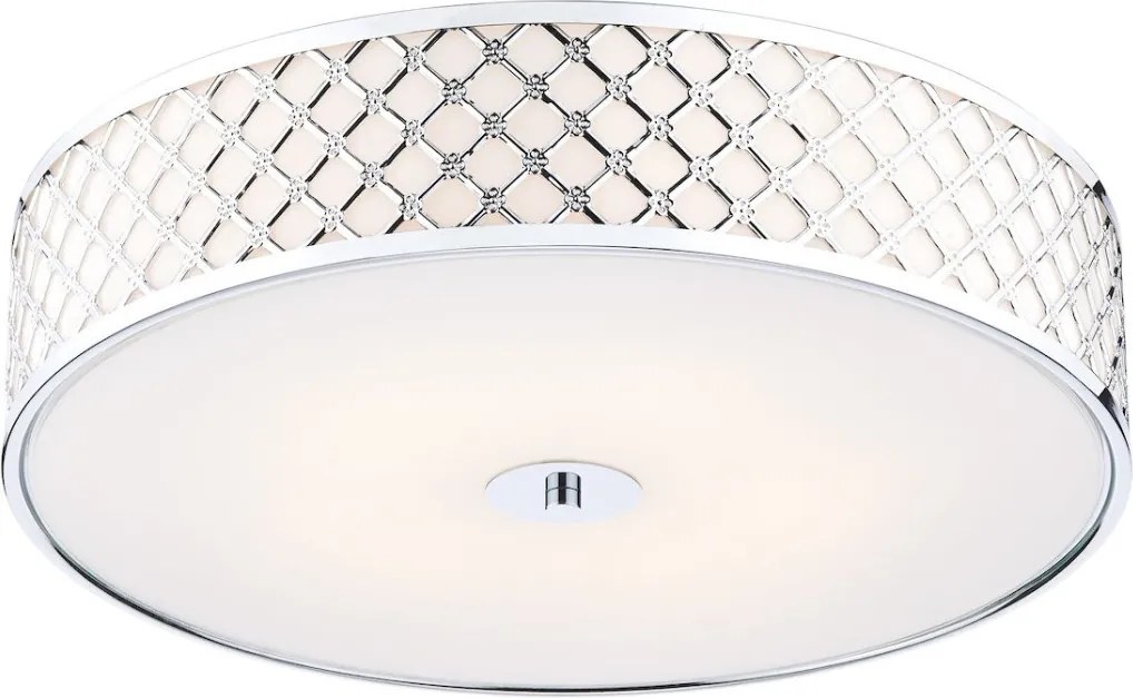 DAR LIGHTING CIV5050 CIVIC Ernyős Mennyezeti Lámpa Csiszolt Króm E14 IP20