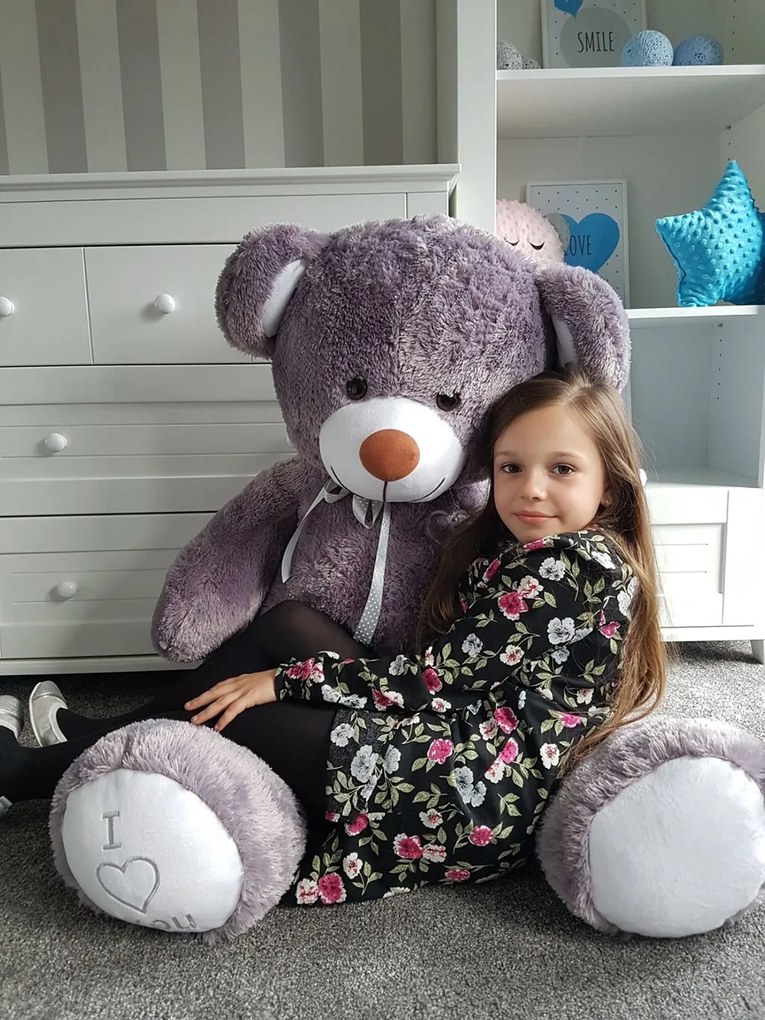 Plüss játék Maci 160 cm grey