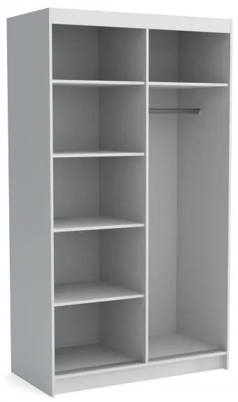 Coni 100 cm, fehér gardróbszekrény Fehér