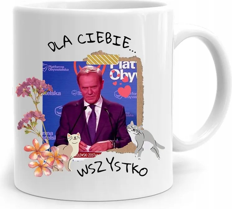 Donald Tusk Po Platform Bögre Mindent Neked, fényképes nyomtatással