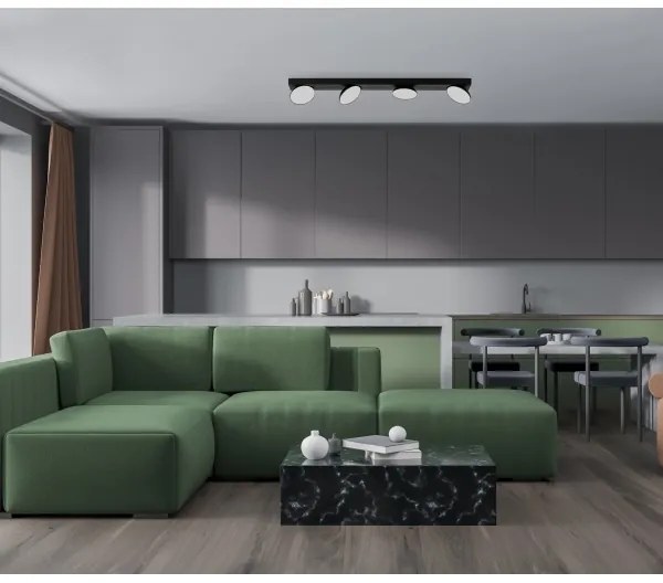 ITALUX SPL-31976-4B-BK - LED Spotlámpa CASTELIO 4xLED/5W/230V 4000K fekete